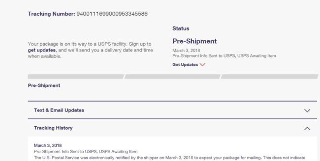 package tracking number starts with tba